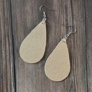 Faux Leather Earrings